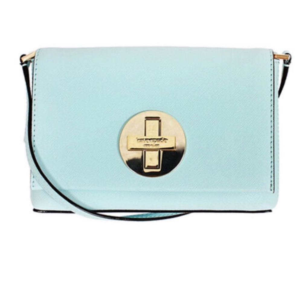 Kate Spade Newbury Lane Sally Saffiano Leather Croasbody Bag Grace Blue